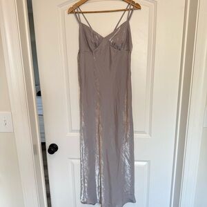 Women’s Gray/Silver Maxi Dress size medium